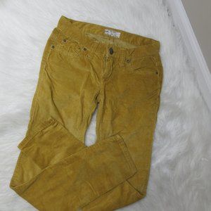 Free People Mustard Corduroys